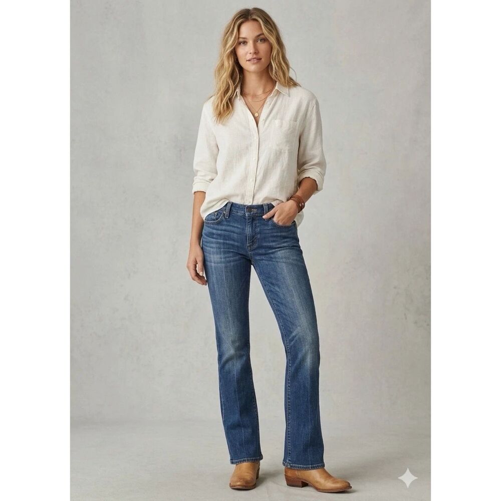 Lucky Brand Jeans Womens Sz 4/27 Leslie Sweet N Low Bootcut Stretch Low Rise Y2K